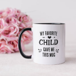 Caneca Filho Favorito Engraçado