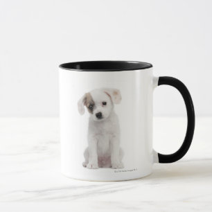 Caneca Filhote de cachorro transversal da raça (2 meses