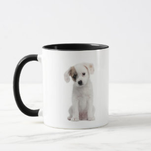 Caneca Filhote de cachorro transversal da raça (2 meses