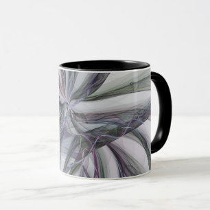 Caneca Filigree aciona Fractal Abstrato Swing Moderno