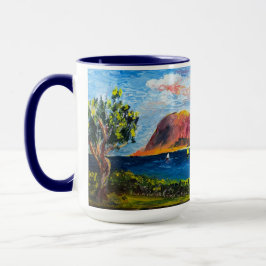 Caneca Filipenses 4:13 Montanha Havaiana de Força