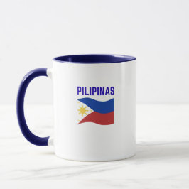 Caneca Filipinas Bandeira Café Mug