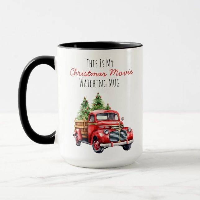 Caneca Filme de Natal Personalizado A Ver Mug, (Esquerda)