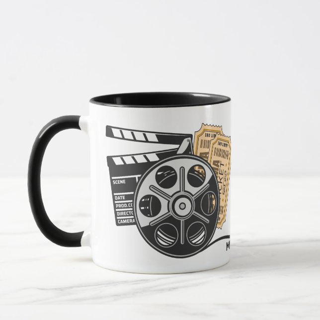 Caneca Filme de nome personalizado (Esquerda)