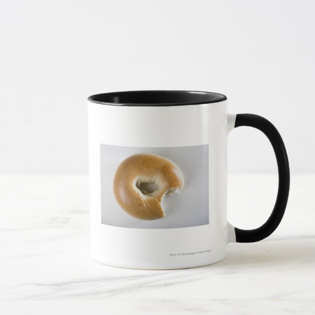 Caneca Fim-acima de um bagel (Direita)