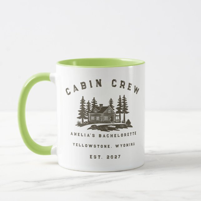 Caneca Fim de Semana de Acampamento Temático Despedida de (Esquerda)