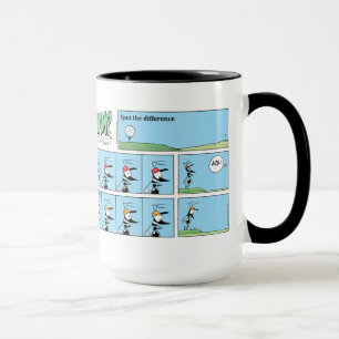 Caneca final dos jogadores de golfe
