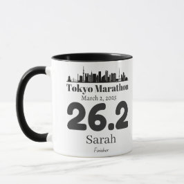 Caneca Finalizador Personalizado da Maratona de Tóquio, T