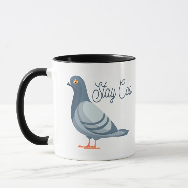 Caneca Fique Bem, Pidgeon Engraçado, Memória De Pássaro B (Esquerda)