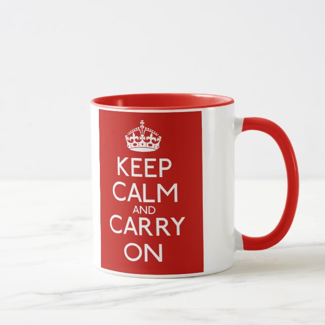 Caneca Fique Calmo E Continue. (Direita)