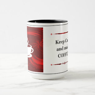 Caneca Fique calmo e faça café