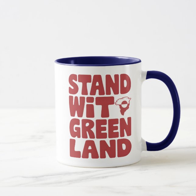 Caneca Fique com a Groenlândia (Direita)