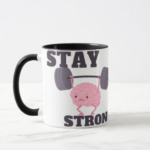 Caneca Fique Forte Motivação