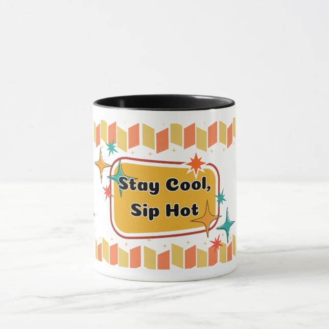 Caneca Fique Legal, Sip Hot - Médio Moderno Café Mug (Centro)