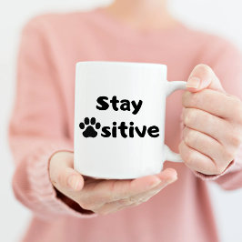 Caneca Fique Pawsitive Mug