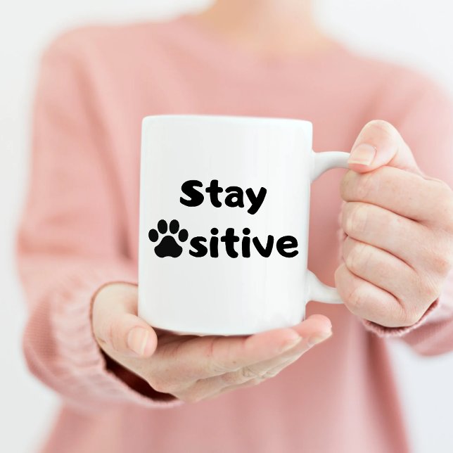 Caneca Fique Pawsitive Mug (Criador carregado)