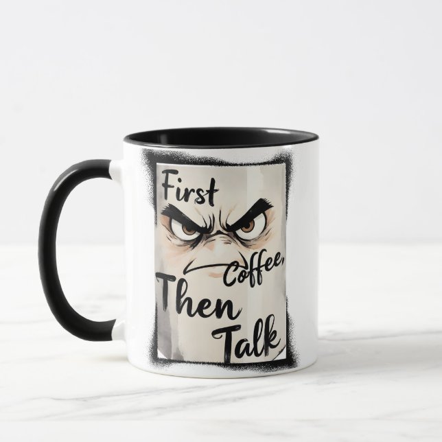 Caneca First Coffee Then Talk mug (Esquerda)