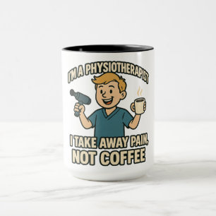 Caneca Fisioterapeuta Engraçado Design do café