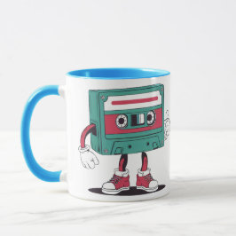 Caneca Fita de cassete retrô.