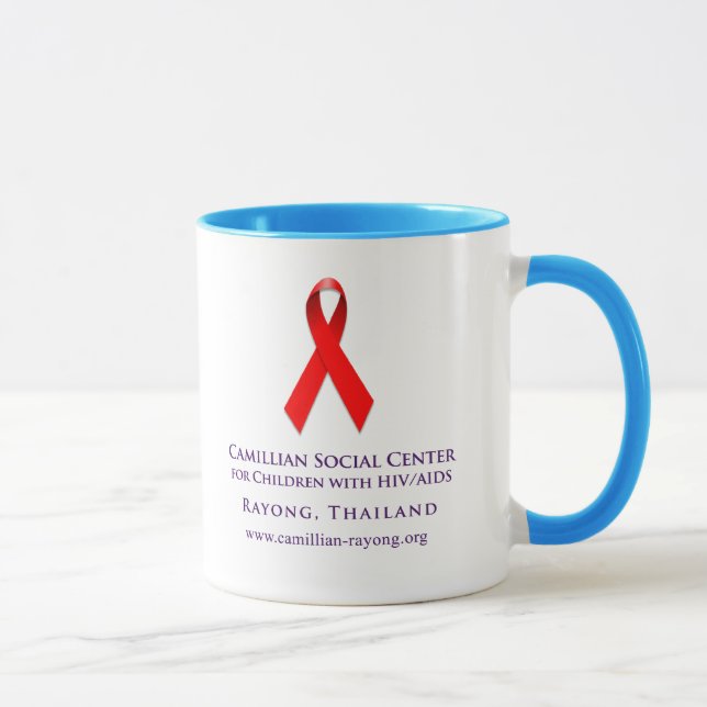 Caneca Fita do AIDS (caneca) (Direita)