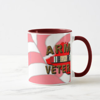 Caneca Fita do serviço do veterano de Iraque, EXÉRCITO