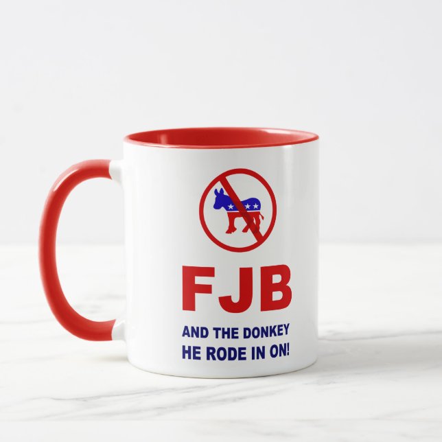 Caneca FJB e o burro que ele andou! (Esquerda)