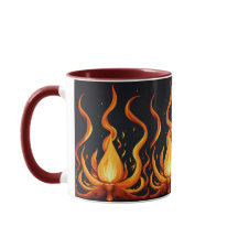 Flame Burst Art Mug