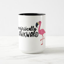 Flamingo Black 15oz Combo Mug, Majesticamente Enca
