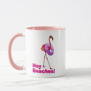 Caneca Flamingo Com Tubo Interior