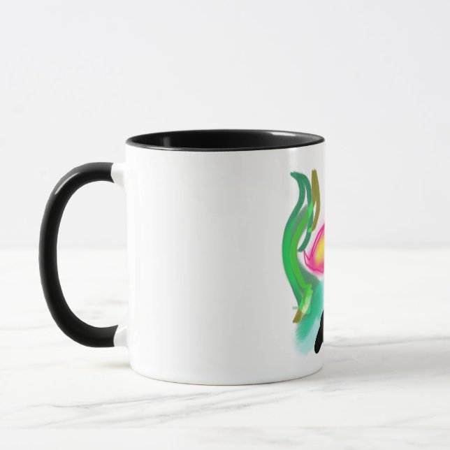 Caneca flamingo rosa chama de verão  (Esquerda)