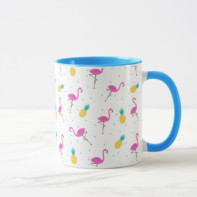 Caneca Flamingos de néon 2 (Direita)