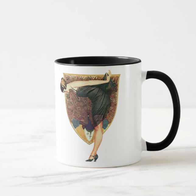 Caneca Flapper com emblema Peacock (Direita)
