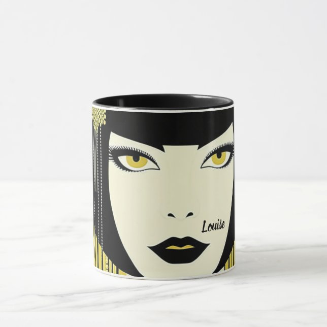 Caneca Flapper de 1920. Personalizado (Centro)