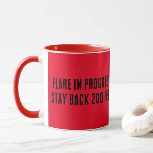 Caneca Flare em andamento. Fiquem atrás 200 pés. (Com Donut)