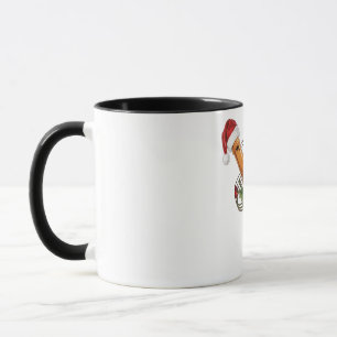 Caneca Flauta Instrumento Gravador Chapéu de Papai Noel N