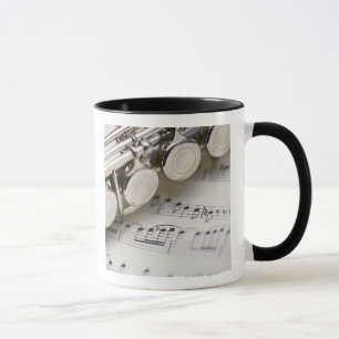 Caneca Flauta na partitura