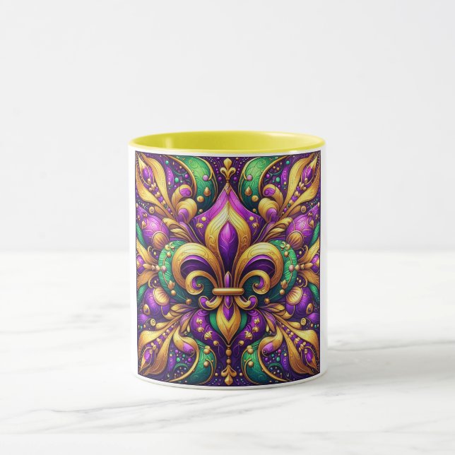 Caneca fleur de lis mardi gras (Centro)