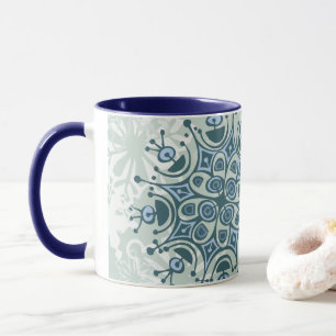 Caneca Floco de neve azul