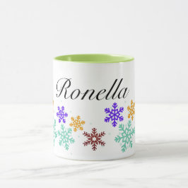Caneca Floco de neve personalizado Mug de inverno
