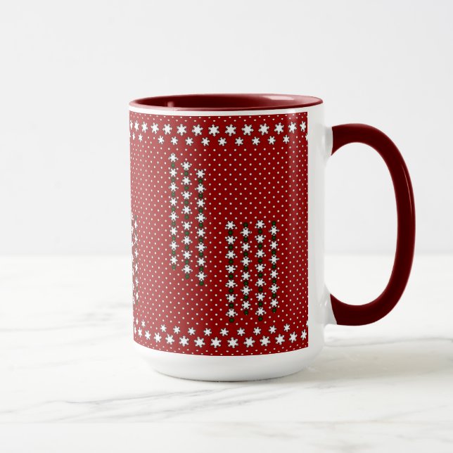 Caneca Flocos de neve do inverno (Direita)