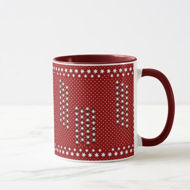 Caneca Flocos de neve do inverno (Direita)