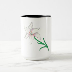 Caneca Flor branca