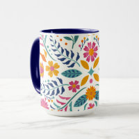 Flor Brilhante Colorida Floral Moderna Flores Botâ