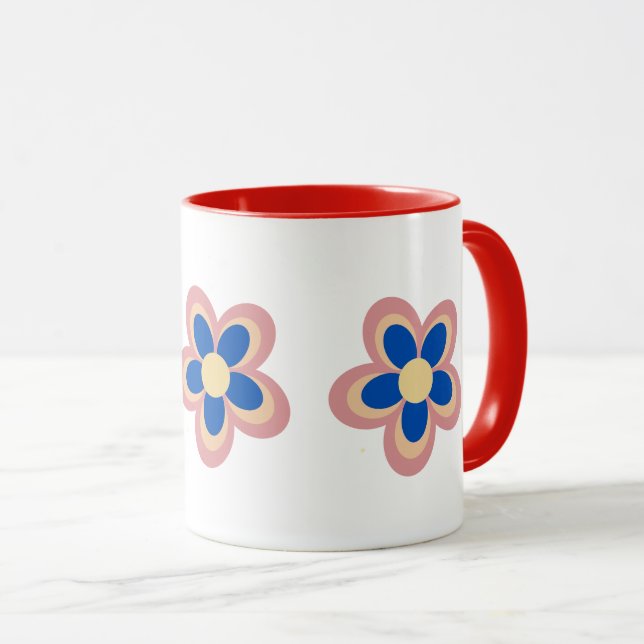 Caneca Flor Colorida (Frente Esquerda)