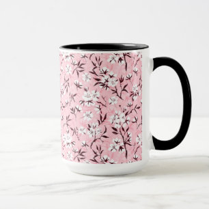 Caneca Flor de cereja branca