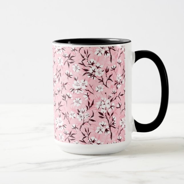 Caneca Flor de cereja branca (Direita)
