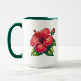Caneca Flor de hibisco Grande combo