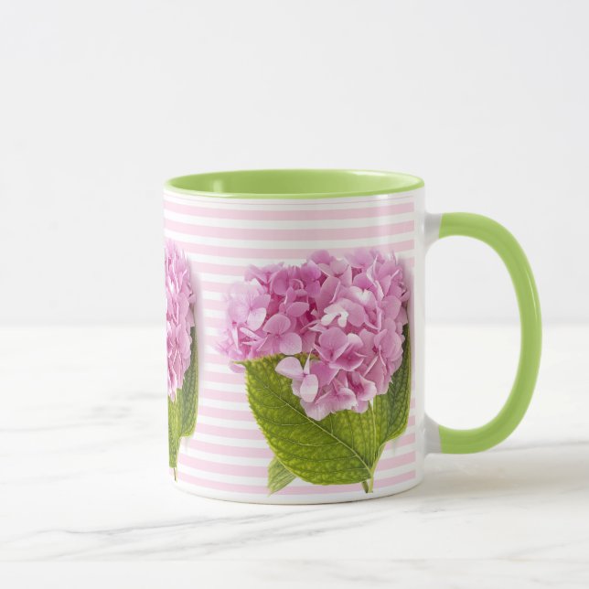 Caneca Flor de Hortênsia Rosa (Direita)