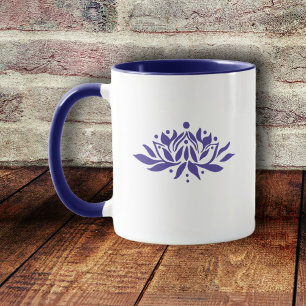 Caneca Flor de Lótus Flamejante Personalizável