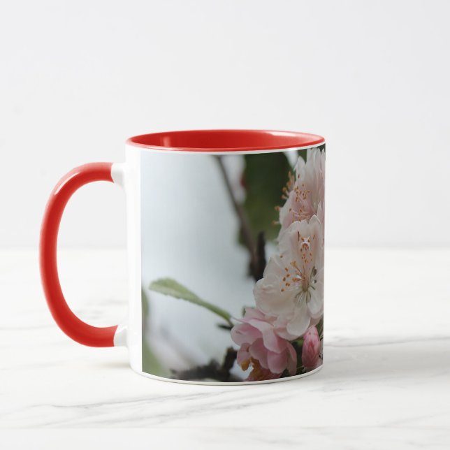 Caneca Flor de maçã primavera está aqui (Esquerda)